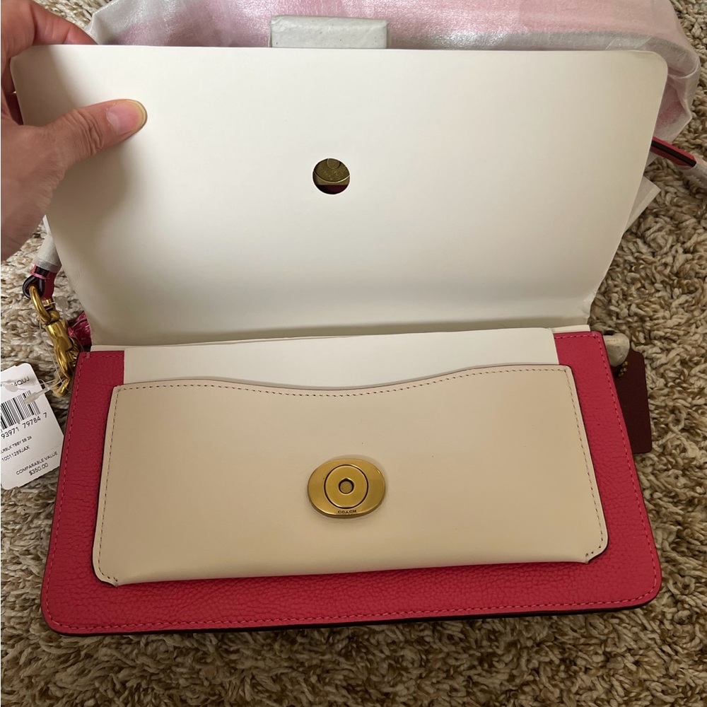 COACH Tabby 26 Small Color-Block Leather Shoulder Bag - Picture 7 of 14